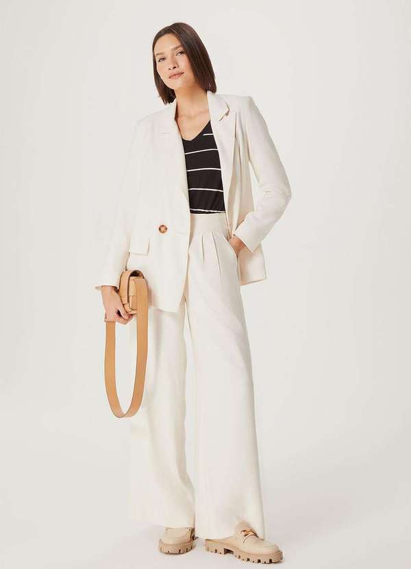 Hering - Blusao Basico Feminino Listrado em Trico Preto 2