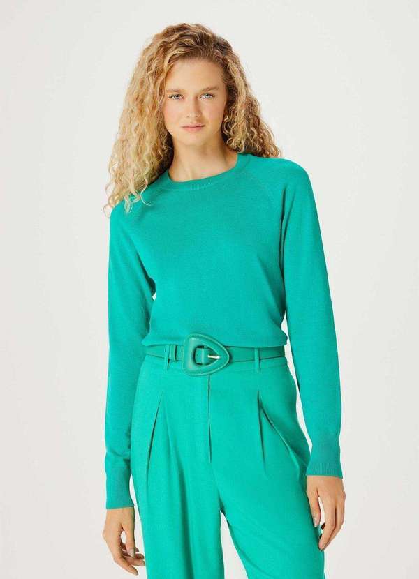 Hering - Blusao Feminino em Trico de Poliamida Verde