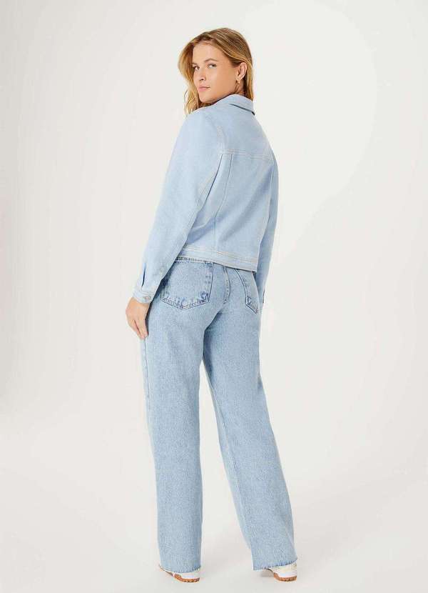 Hering - Jaqueta Jeans Feminina Reta com Botoes Azul 6