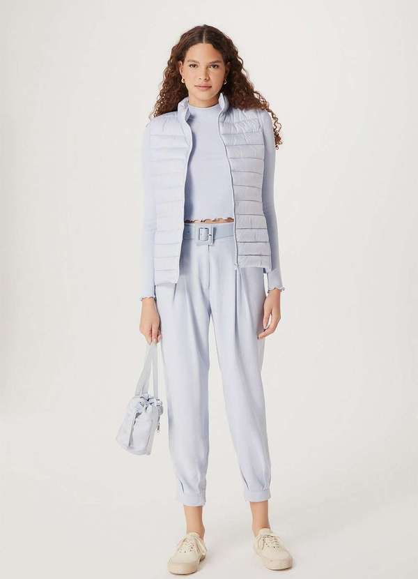 Hering - Colete Basico Feminino Puffer Azul