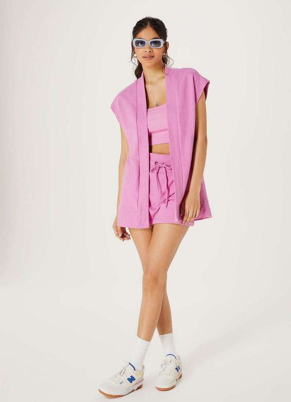 Hering - Colete Feminino Muscle em Malha Rustica Roxo