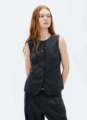 Hering - Colete Feminino Alongado Fio Tinto - HERING