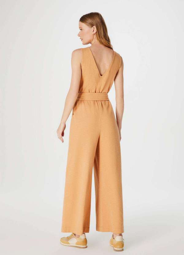 Hering - Macacao Feminino com Amarracao em Malha Rustica Marrom 3