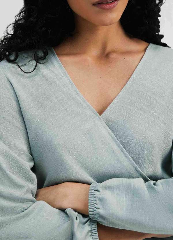 Hering - Macacao Longo Feminino Transpassado Verde 4