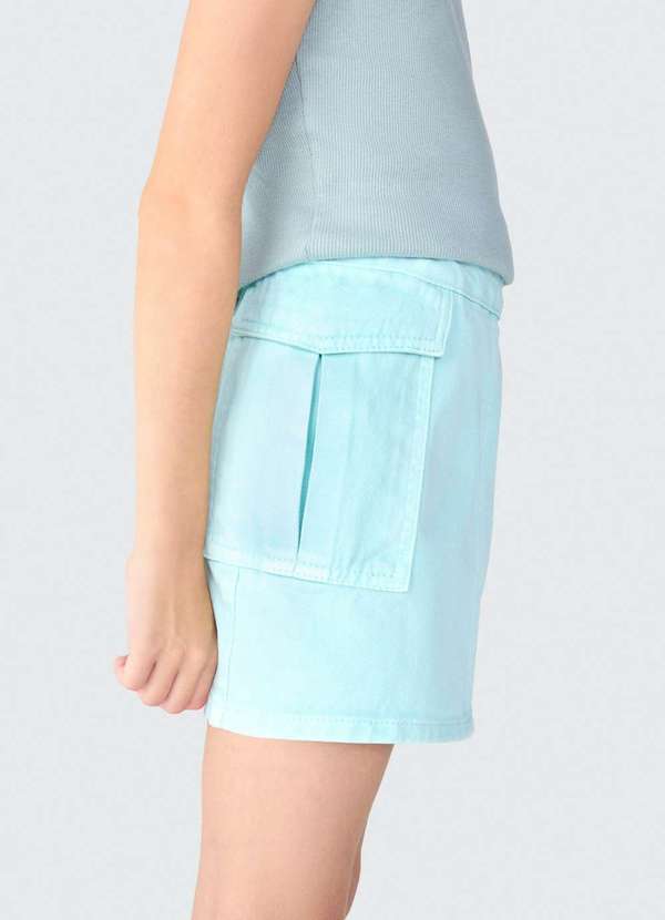 Hering - Saia Infantil em Sarja Transpassada Azul 2