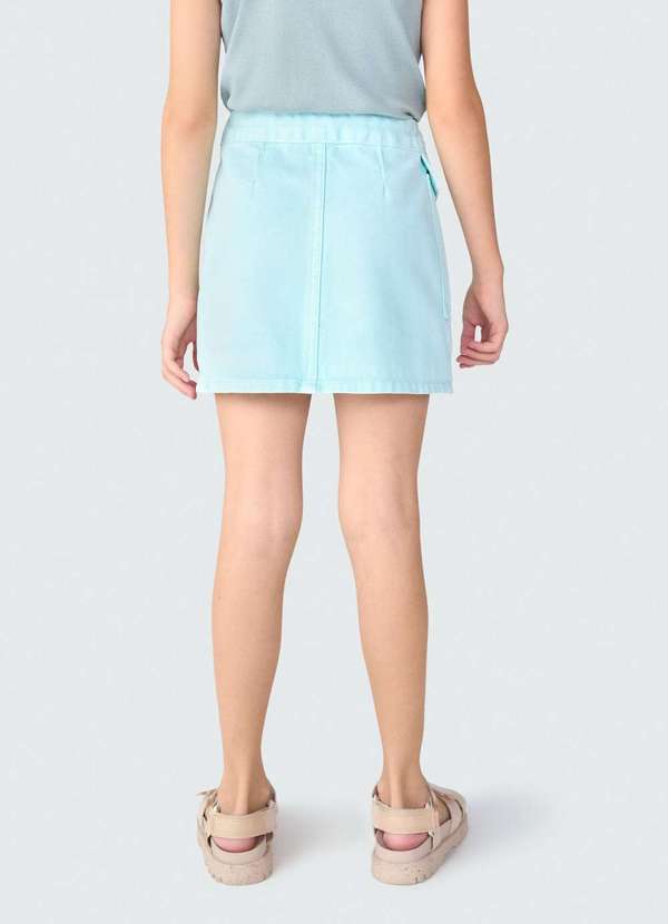 Hering - Saia Infantil em Sarja Transpassada Azul 5