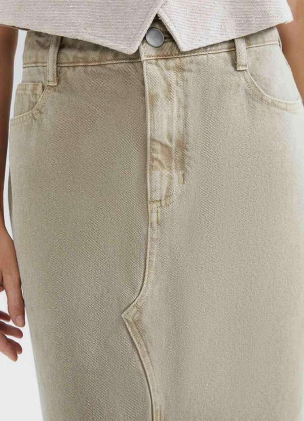 Hering - Saia Longa em Sarja Estonada Verde 4