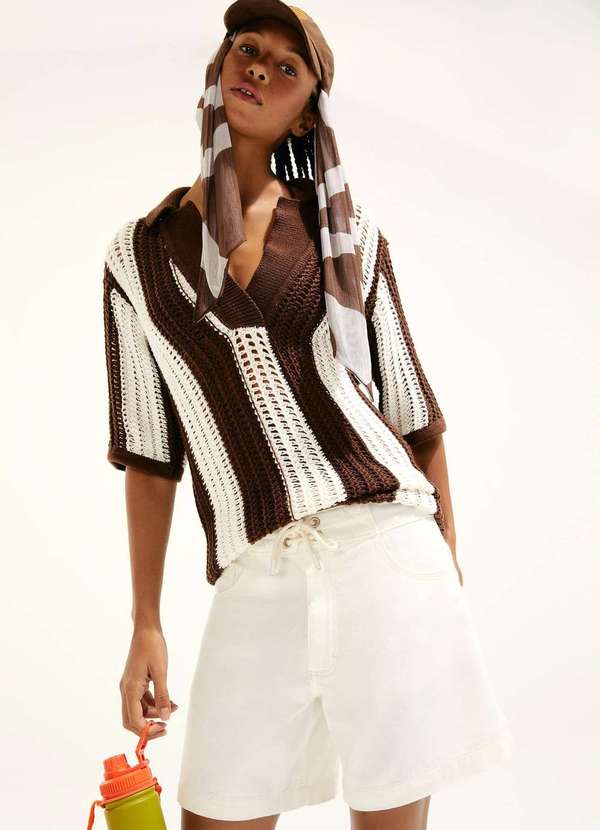 Hering - Bermuda de Sarja Hering e Cosmo Branco