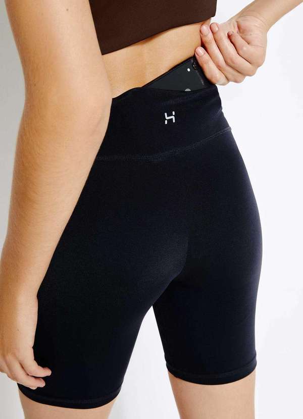 Hering - Bermuda Esportiva Feminina Protecao Uv Preto 5