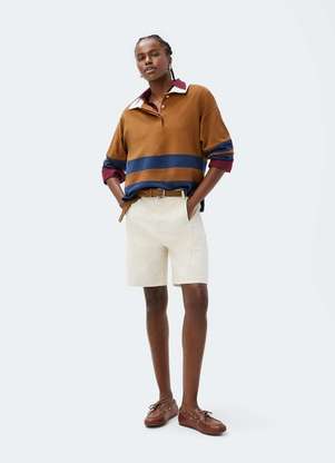 Hering - Bermuda Feminina Reta de Sarja - HERING