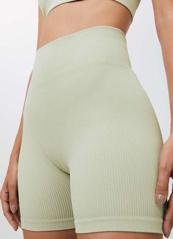 Hering - Shorts Esportivo Feminino Biker Verde 2