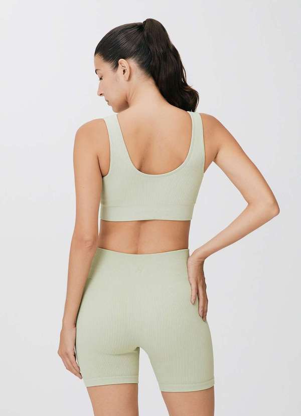 Hering - Shorts Esportivo Feminino Biker Verde 3