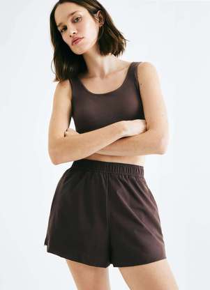 Hering - Shorts Esportivo Feminino Cintura Alta - HERING