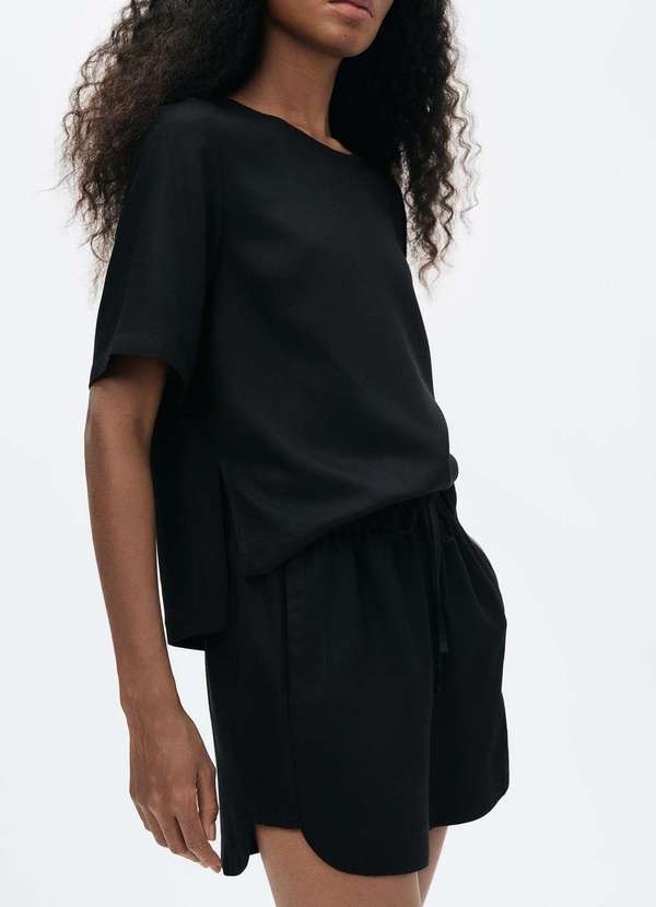 Hering - Shorts Feminino Runner Cintura Media Preto 2