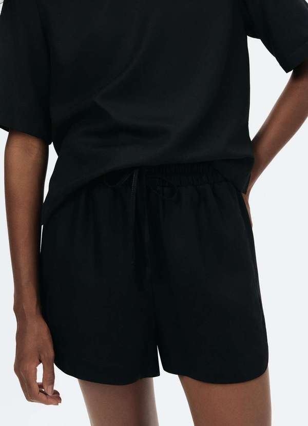 Hering - Shorts Feminino Runner Cintura Media Preto 5