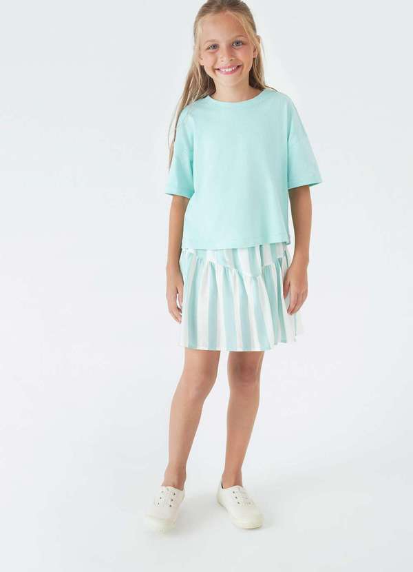 Shorts Saia Evase Infantil Short Saia Infantil Marlene Mukai Molde