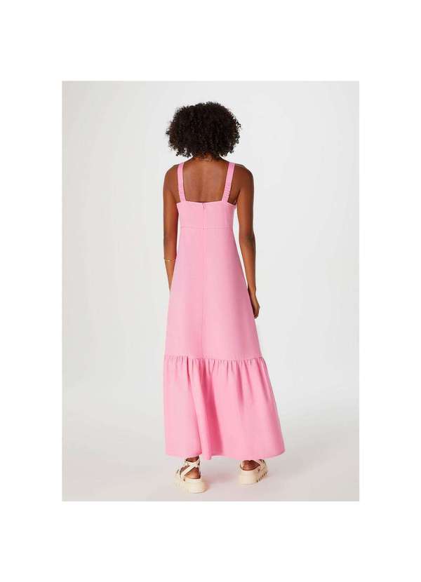 Hering - Vestido Chemise Longo Decote V Rosa 3