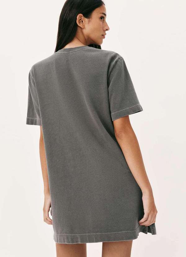 Hering - Vestido Curto Reto Estonado Preto 3