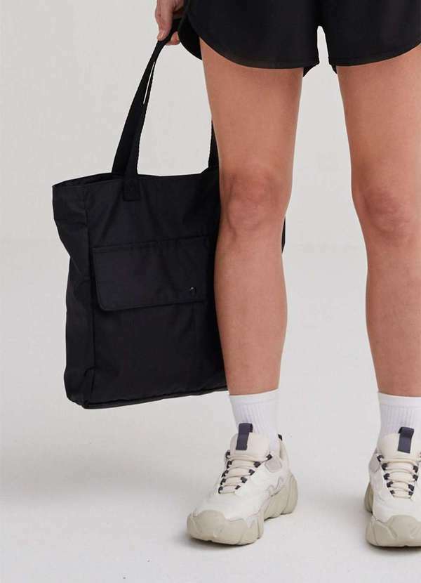 Hering - Bolsa Esportiva Feminina Tote Preto