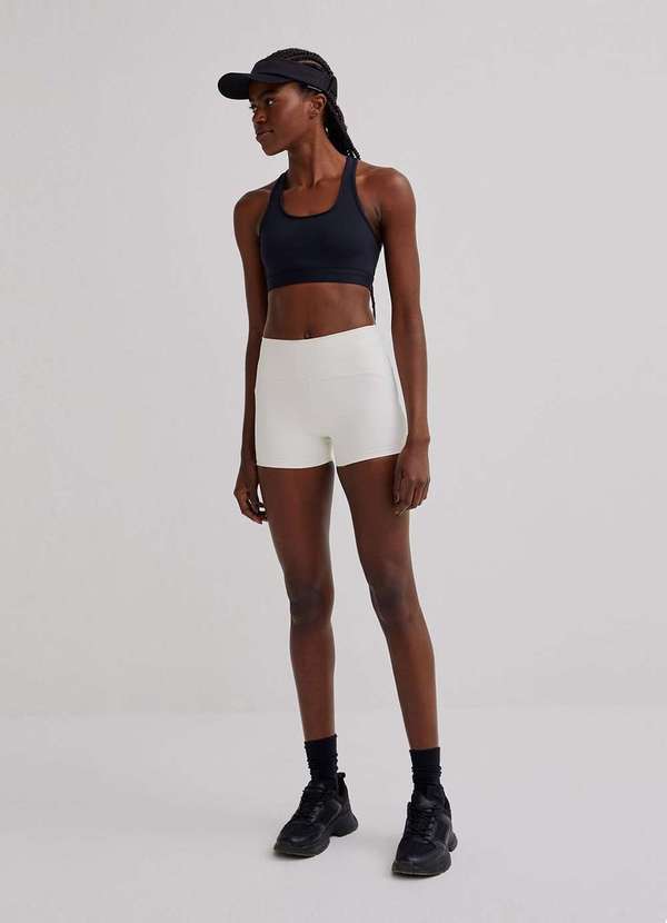 Hering - Bermuda Esportiva Feminina Curta Ciclista Nude