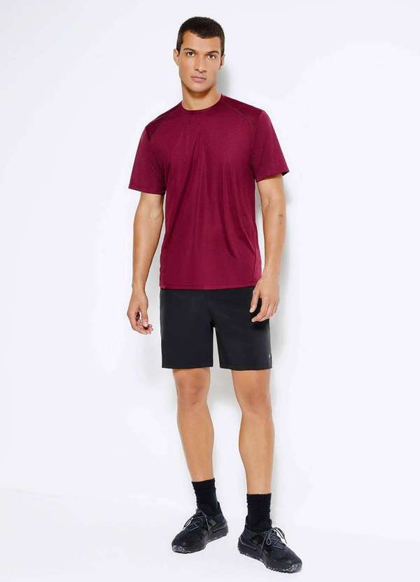 Hering - Bermuda Esportiva Masculina Alta Performance Preto
