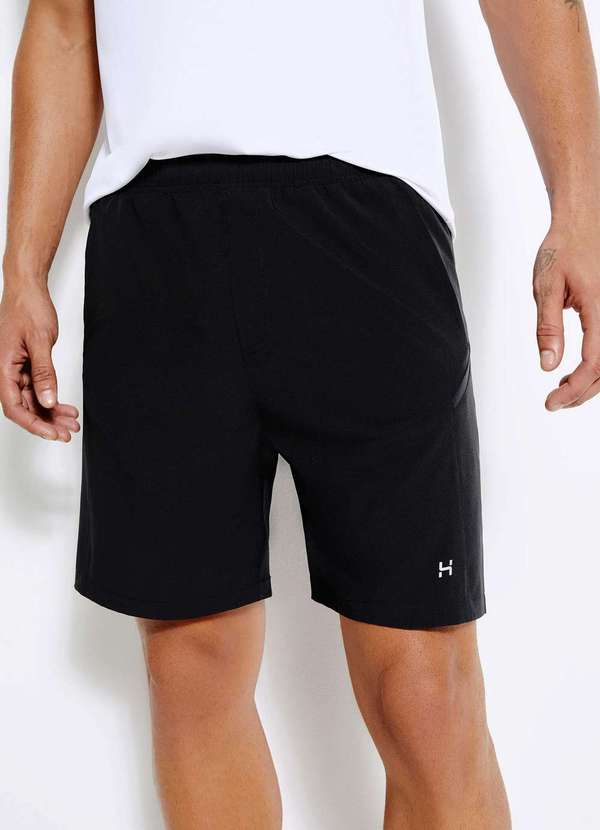 Hering - Bermuda Esportiva Masculina com Recorte Preto 5