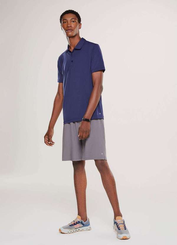 Hering - Bermuda Esportiva Masculina com Sunga Interna Cinza 2