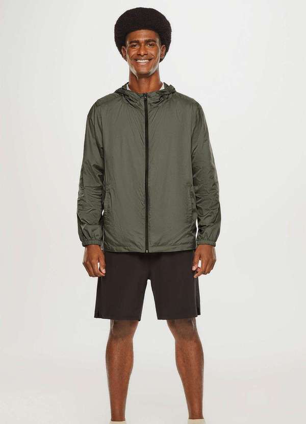 Hering - Bermuda Esportiva Masculina com Sunga Interna Preto 1