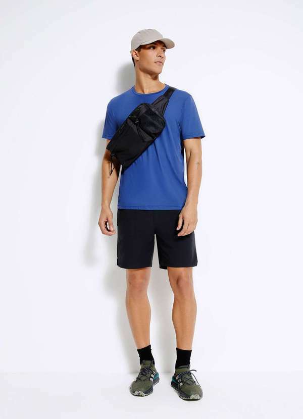 Hering - Bermuda Esportiva Masculina Secagem Rapida Preto