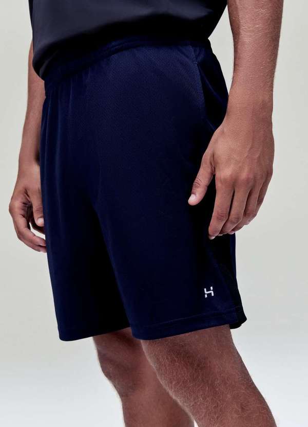 Hering - Bermuda Esportiva Masculina Texturizada Azul