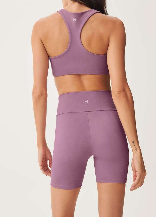 Hering - Bermuda Feminina Esportiva Biker com Fio Lycra Rosa 2