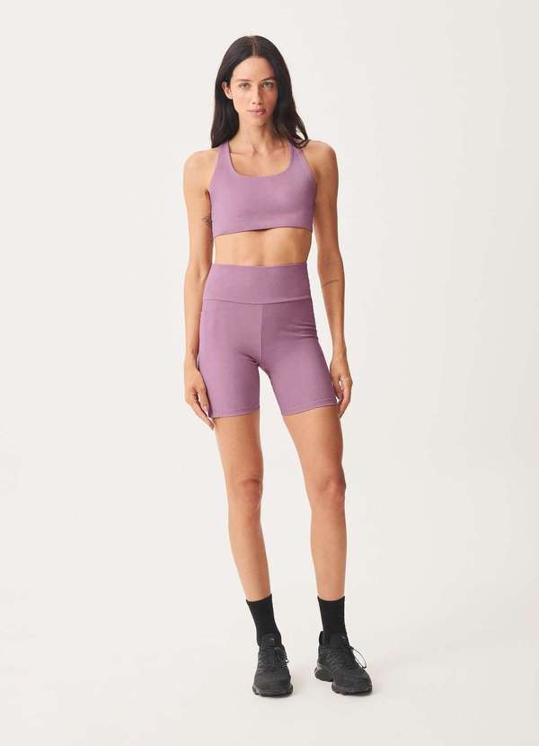 Hering - Bermuda Feminina Esportiva Biker com Fio Lycra Rosa 4