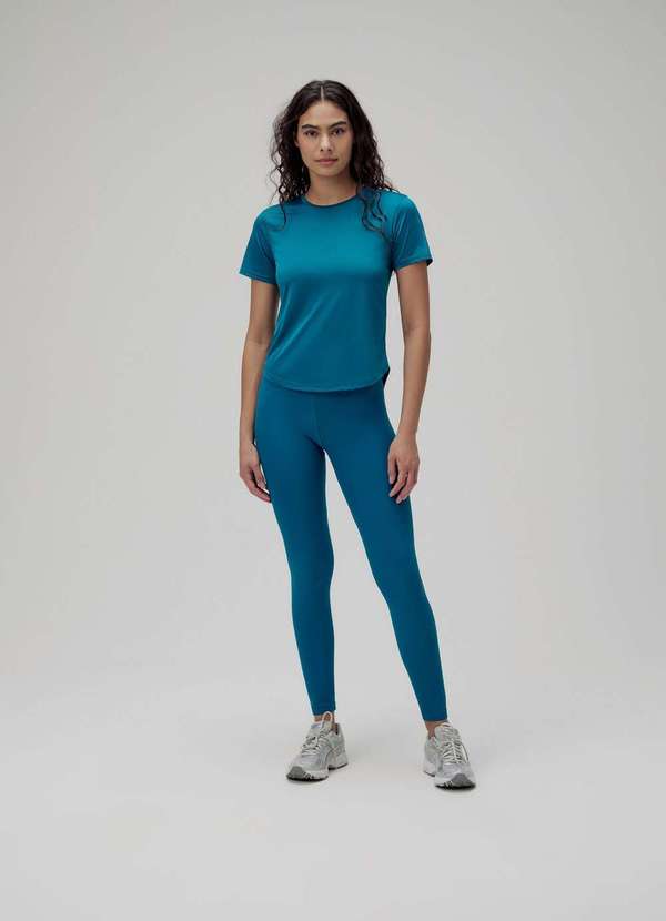 Hering Sports - Camiseta Esportiva Feminina Texturizada Azul 5