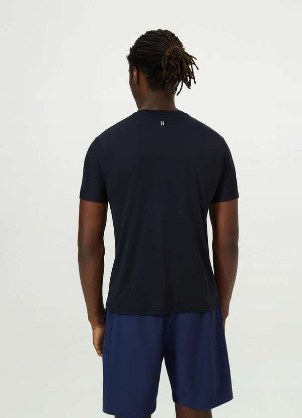 Hering - Kit com 3 Camisetas Esportivas Masculina Manga Curta com Prote... Preto 4