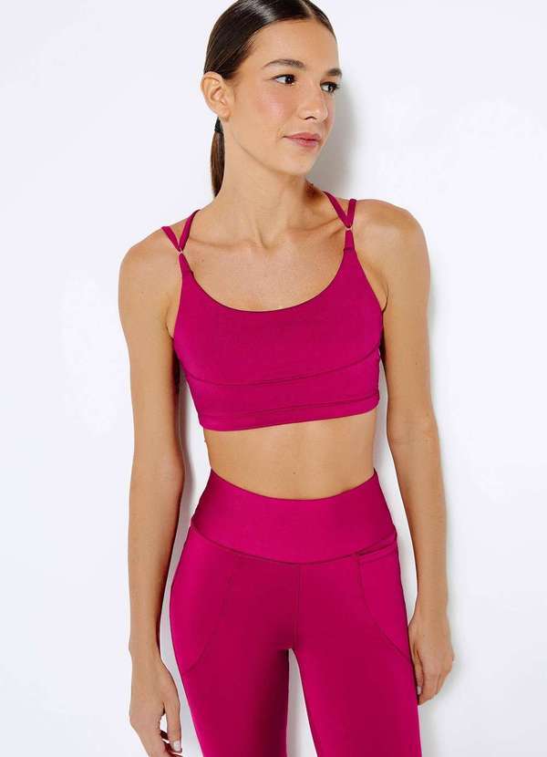 Hering - Top Esportivo Alcas Finas Easy Care Rosa