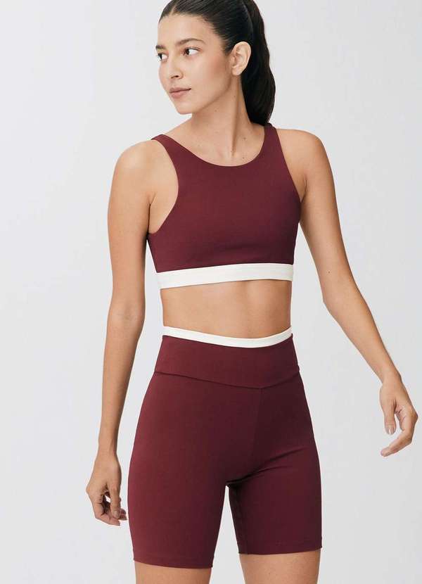 Hering - Top Esportivo com Fio Lycra Vermelho