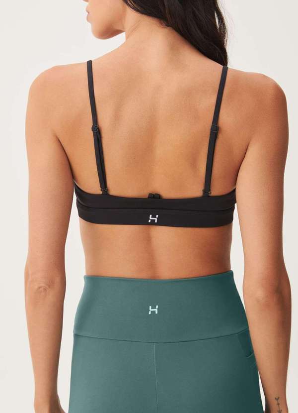 Hering - Top Esportivo Decote V Preto 3