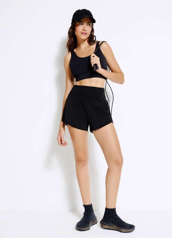 Hering - Top Esportivo Feminino com Transpasse Costas Preto 5