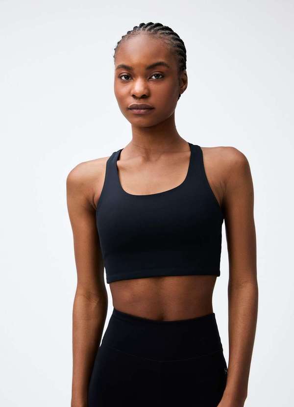 Hering - Top Esportivo Feminino Hero com Cinza