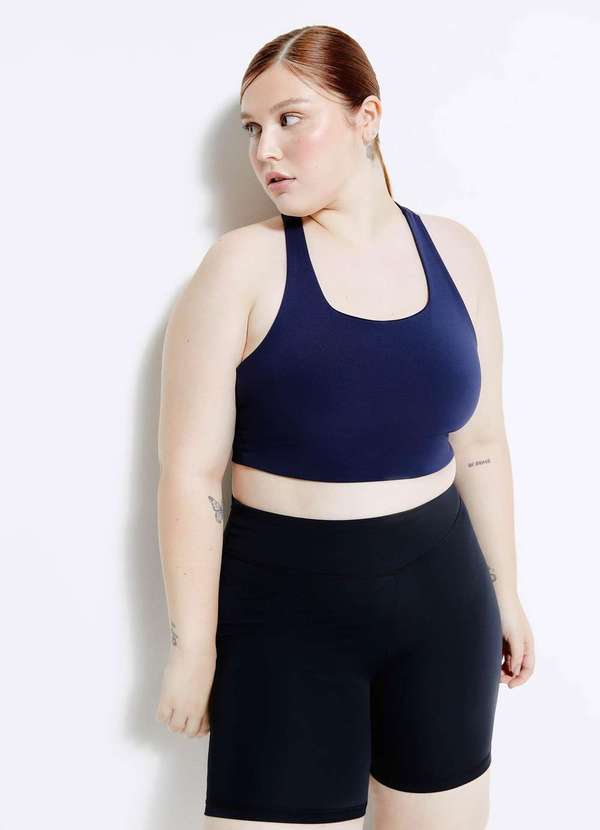 Hering - Top Esportivo Feminino Hero com Azul 3