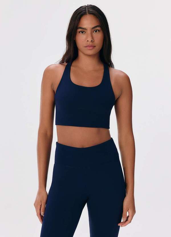 Hering - Top Esportivo Feminino Hero com Azul