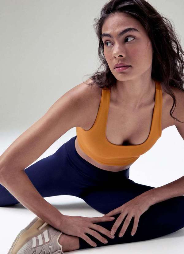 Hering - Top Esportivo Feminino Hero com Amarelo 4