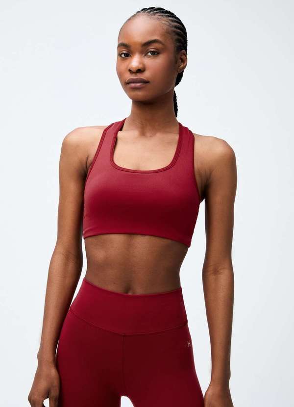 Hering - Top Esportivo Feminino Nadador Vermelho