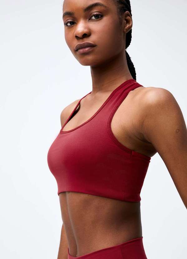 Hering - Top Esportivo Feminino Nadador Vermelho 4