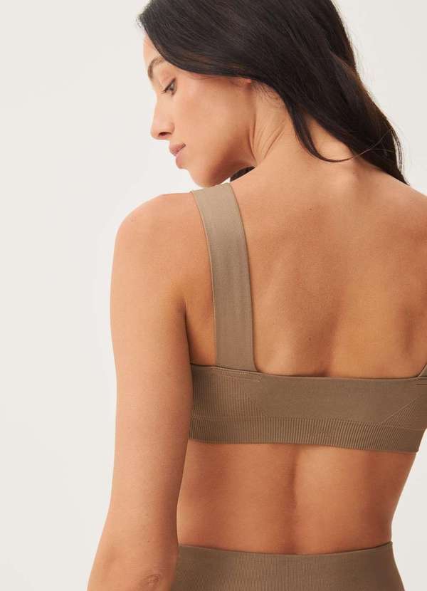 Hering - Top Esportivo sem Costura Marrom 2
