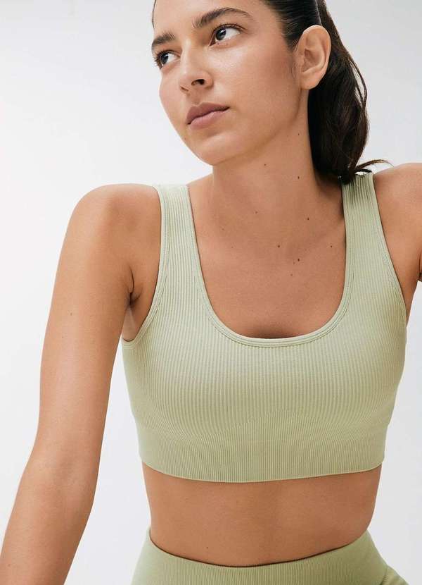 Hering - Top Esportivo sem Costura Verde