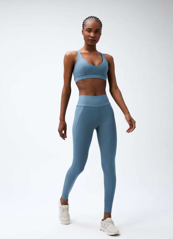 Hering - Calca Legging Esportiva Easy Care Azul