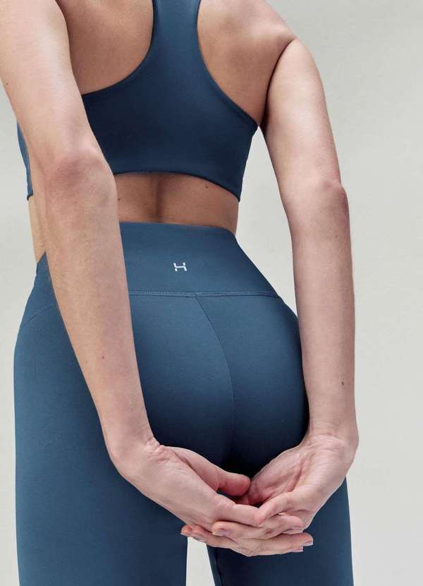 Hering - Calca Legging Esportiva Feminina com Fio Lycra Azul 5