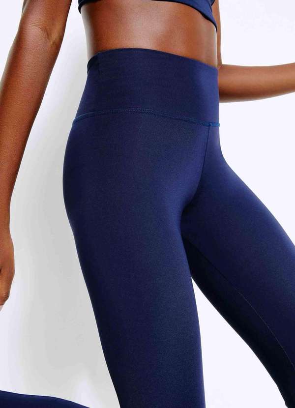 Hering - Calca Legging Esportiva Feminina com Fio Lycra Azul 4