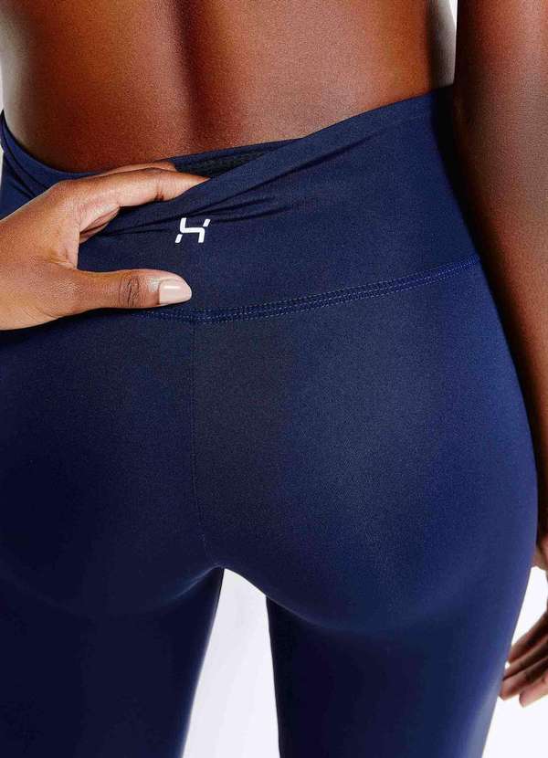 Hering - Calca Legging Esportiva Feminina com Fio Lycra Azul 6